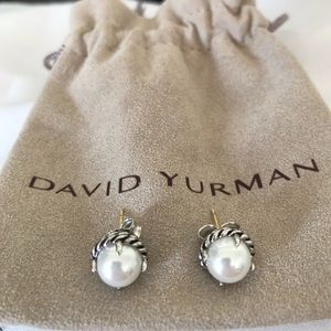 White Pearl Earrings